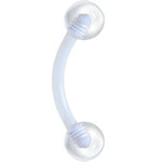 Bioplast Cool Clear Eyebrow Ring