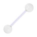 Bioplast Glacier Glow In The Dark Barbell Tongue Ring