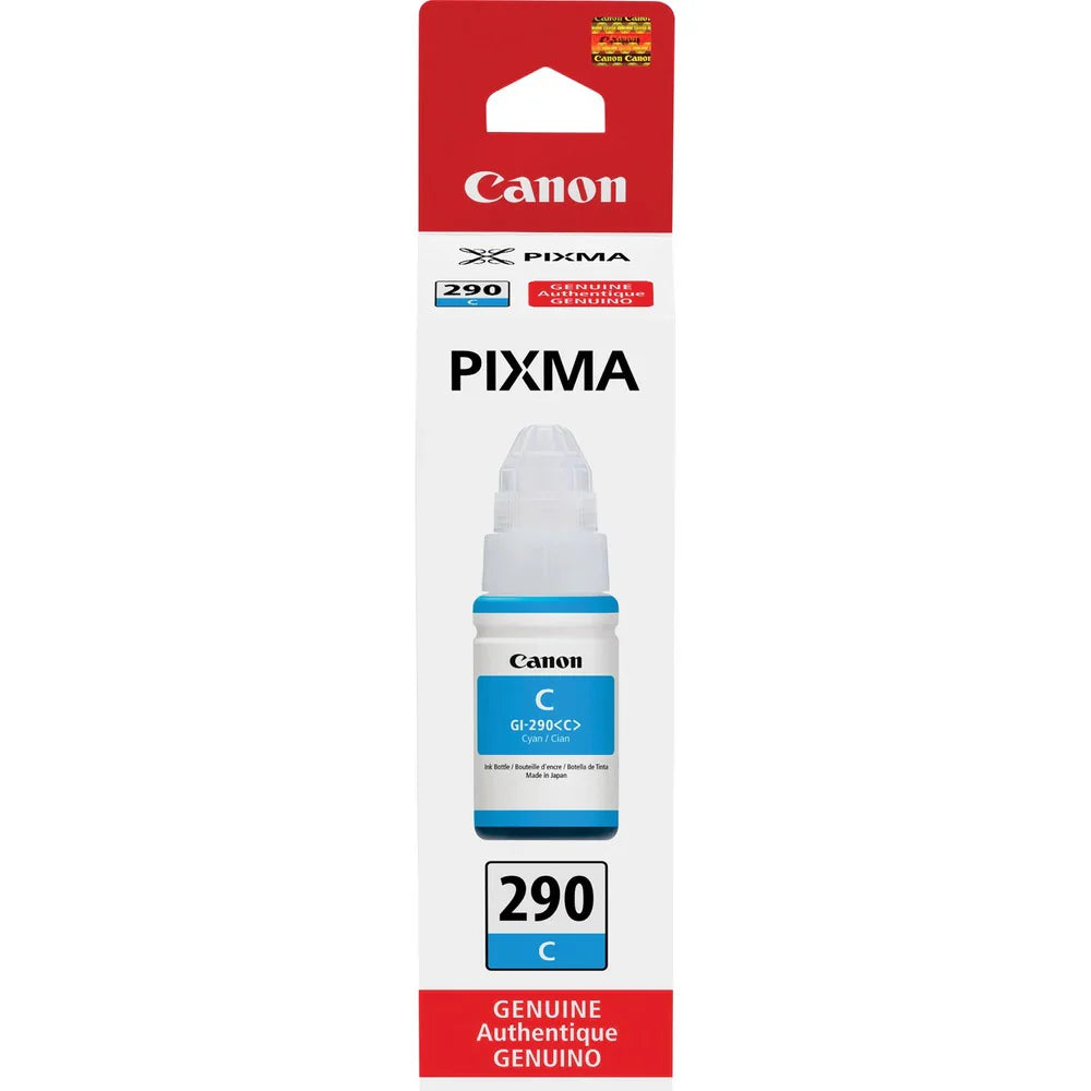 New, Pre-Owned - Canon GI-290 High Yield Cyan Ink Bottle, 1598C001