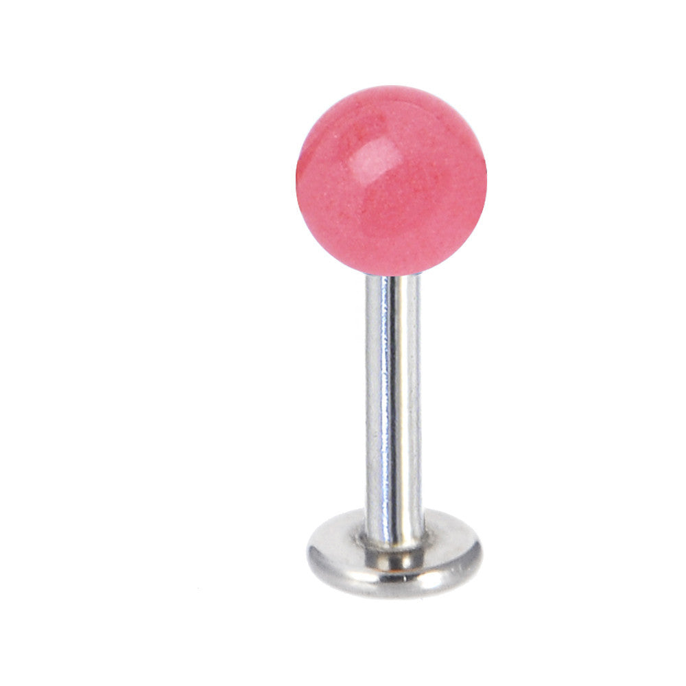 Pink Glow-In-The-Dark Labret