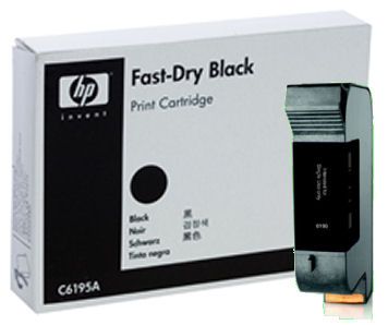 New, Pre-Owned - HP C6195A Fast Dry Black Ink Cartridges