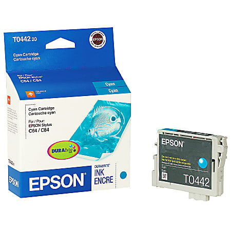 New, Pre-Owned - Epson (T0442) Cyan Ink Cartridge, T044220