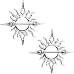 Tribal Sun Fire Nipple Shield Set