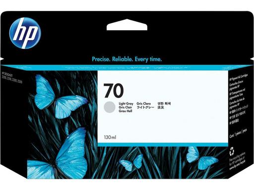 New, Pre-Owned - HP 70 130-ml (C9451A) Light Gray Ink Cartridge
