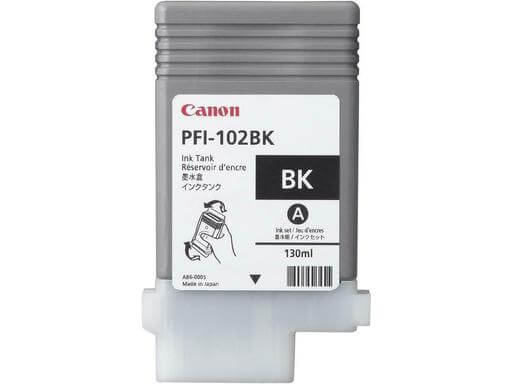 New, Pre-Owned - Canon PFI-102 130mL Black Ink Cartridge