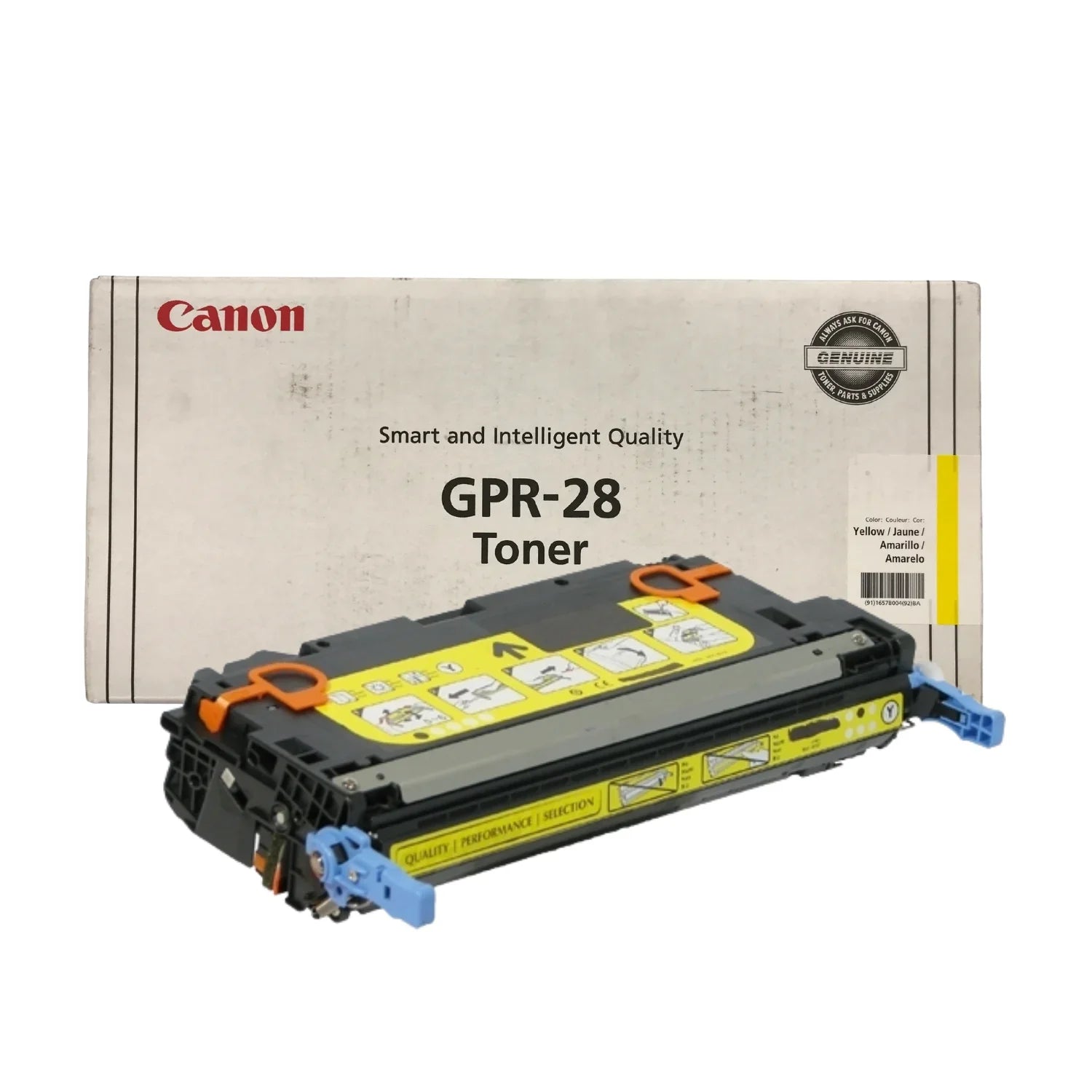 New, Pre-Owned - Canon GPR-28 Standard Yield Yellow Toner Cartridge,1657B004