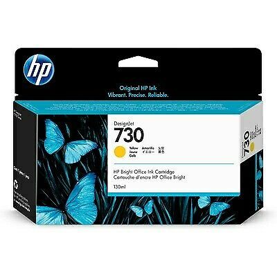 New, Pre-Owned - HP 730 130-ml (P2V64A) Yellow Ink Cartridge