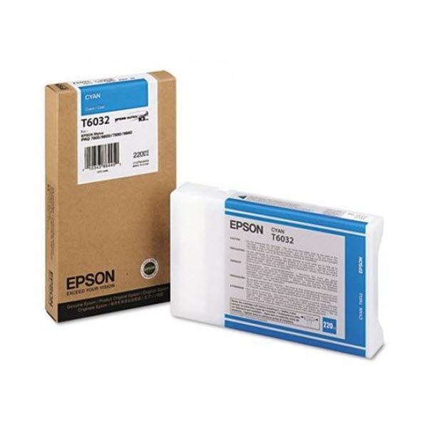 New, Pre-Owned - Epson T6032 Cyan Ink Cartridge