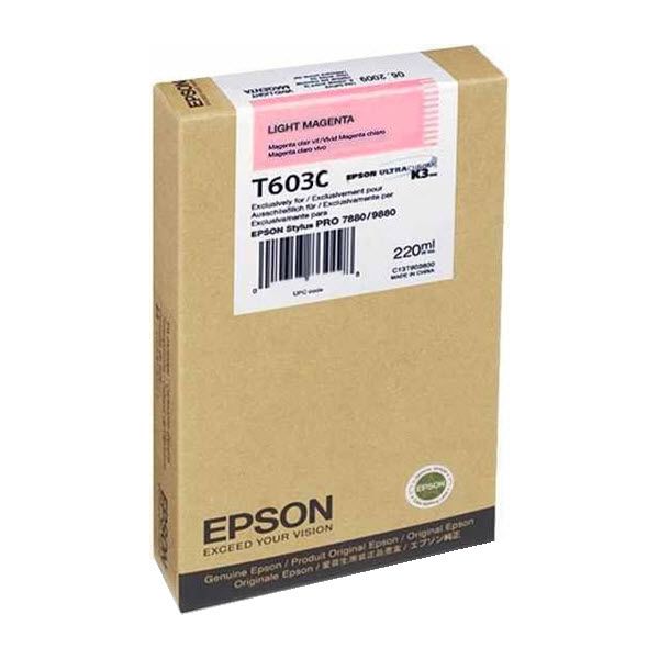 New, Pre-Owned - Epson T603C00 220ml Light Magenta Ink Cartridge