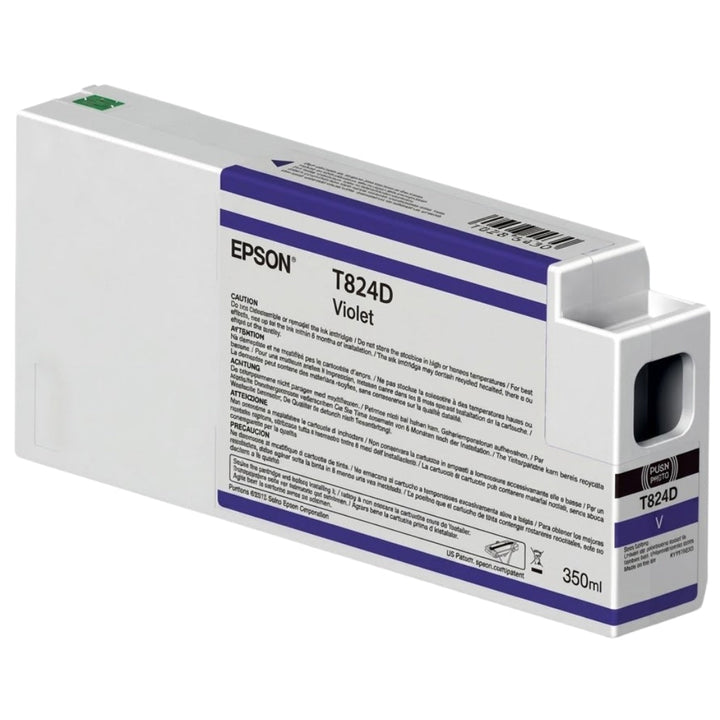 New, Pre-Owned - Epson T824D Standard Yield Violet Ink Cartridge, C13T824D00