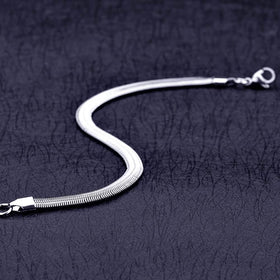 6mm Stainless Steel Snake Chain Bracelet – Unisex