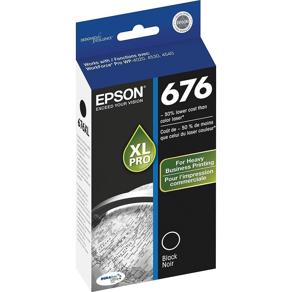 New, Pre-Owned - Epson 676XL High Yield Black Ink Cartridge