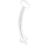 16G Bioplast Curved Belly Retainer 3/8