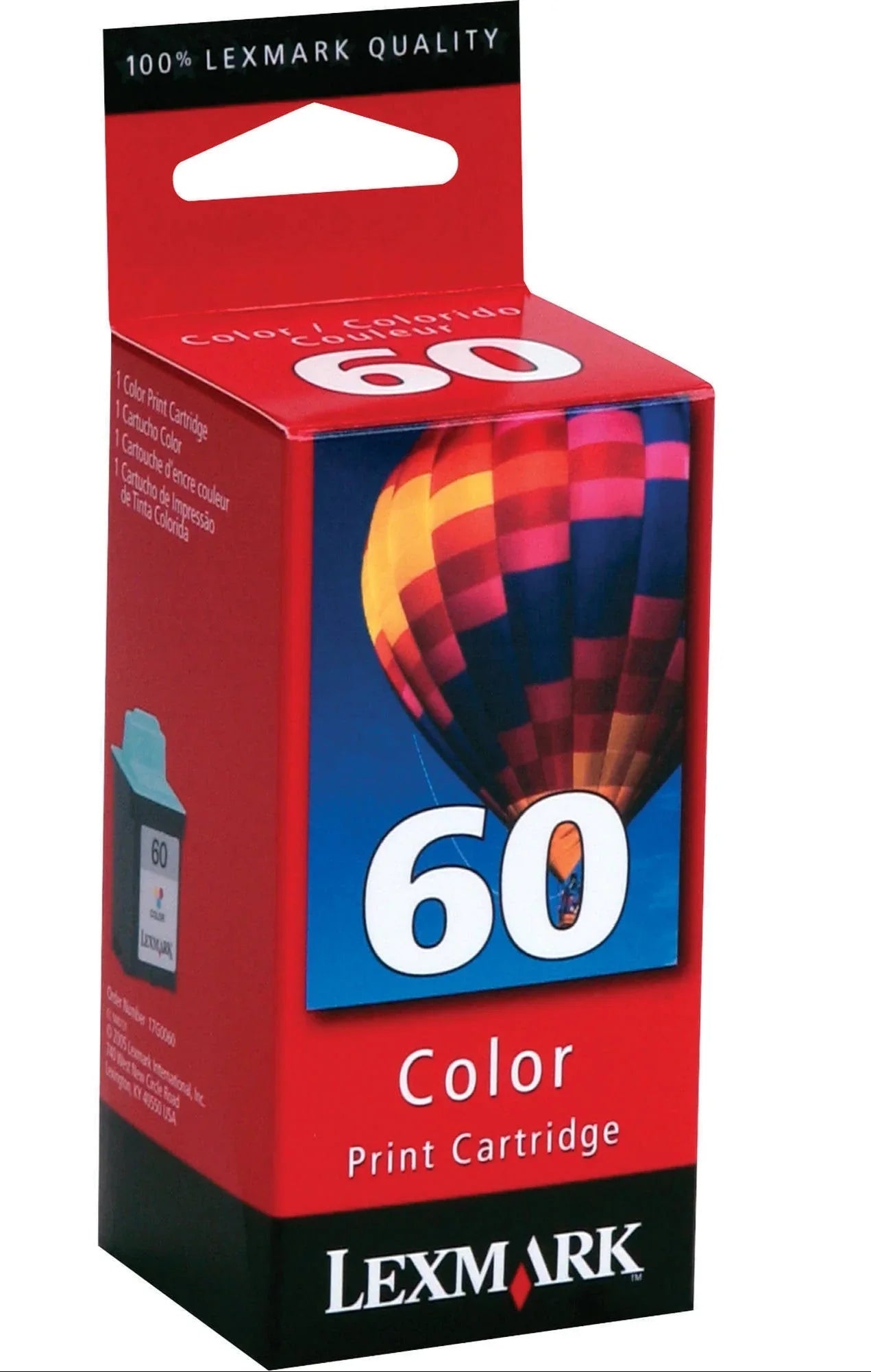 New, Pre-Owned - Lexmark 60 Standard Yield Color Inkjet Cartridge, 17G0060