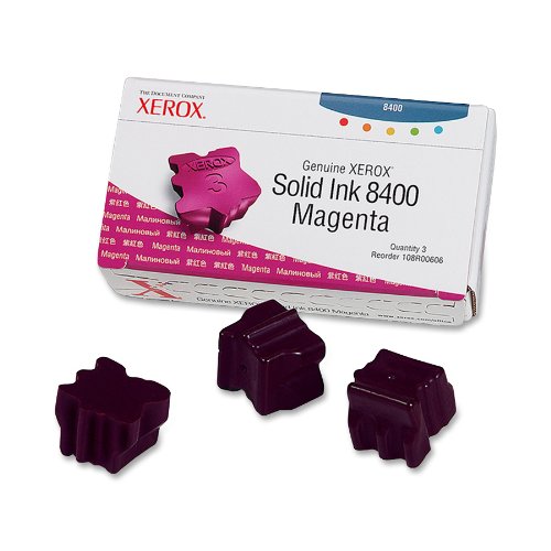 New, Pre-Owned - Xerox Solid Ink 8400 Magenta (3 sticks) (108R00606)