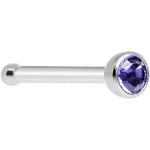 Tanzanite Nose Bone Created with Crystals
