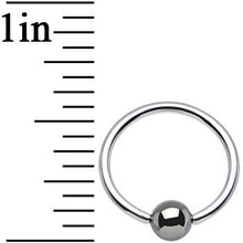 16G 7/16 Hematite Bead BCR Captive Ring