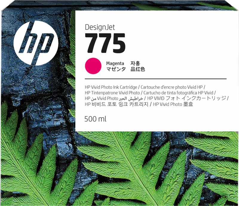 New, Pre-Owned - HP 775 Standard Yield Magenta (500ml) Ink Cartridge, 1XB18A