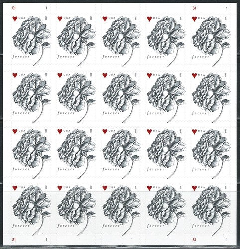 2015 Vintage Rose LOVE Forever postage stamps, 20 or 100 count