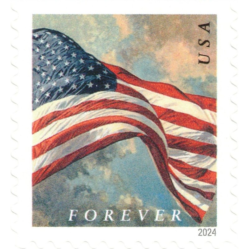 2023 U.S. Flag Forever postage stamps roll, 100 count