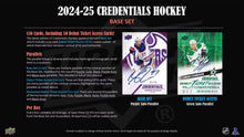 2024/25 Upper Deck Credentials Hockey Hobby Box