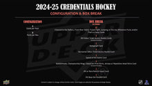 2024/25 Upper Deck Credentials Hockey Hobby Box