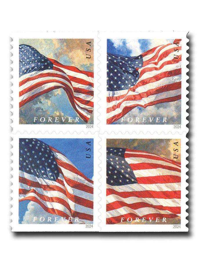 2024 U.S. Flag Forever postage stamps booklet, 100 count
