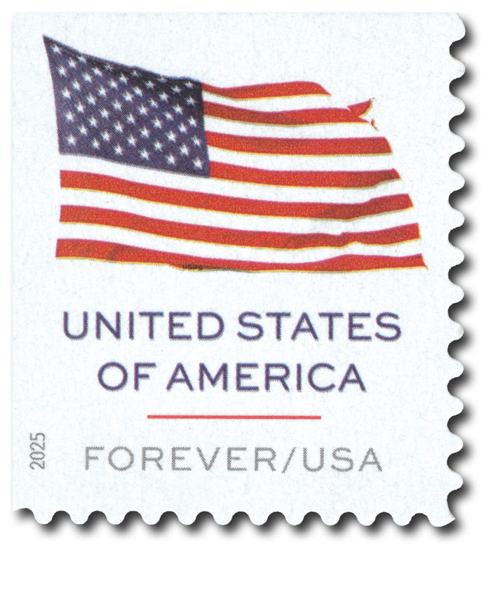 2025 U.S. Flag Forever postage stamps booklet, 100 count