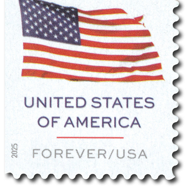2025 U.S. Flag Forever postage stamps booklet, 100 count