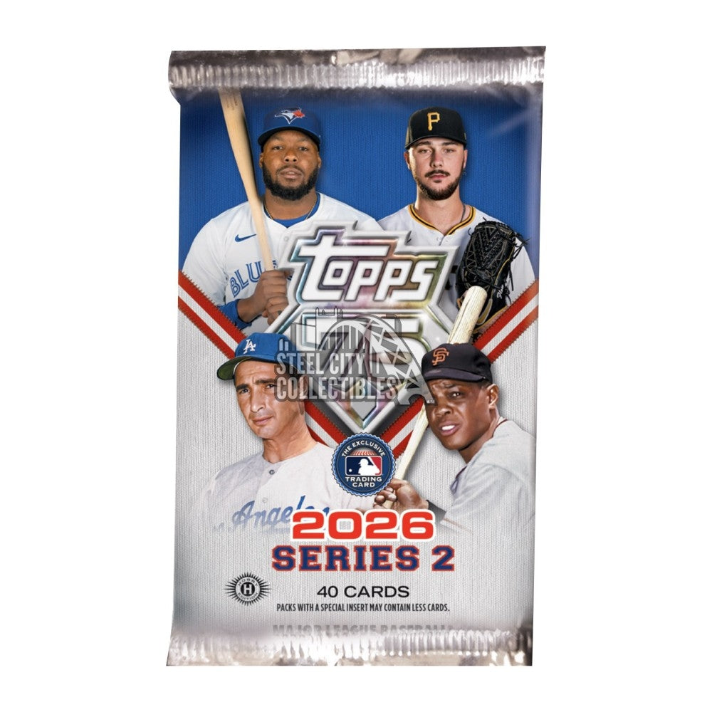 2026 Topps Series 2 Baseball Hobby Jumbo Pack (40 Cards)