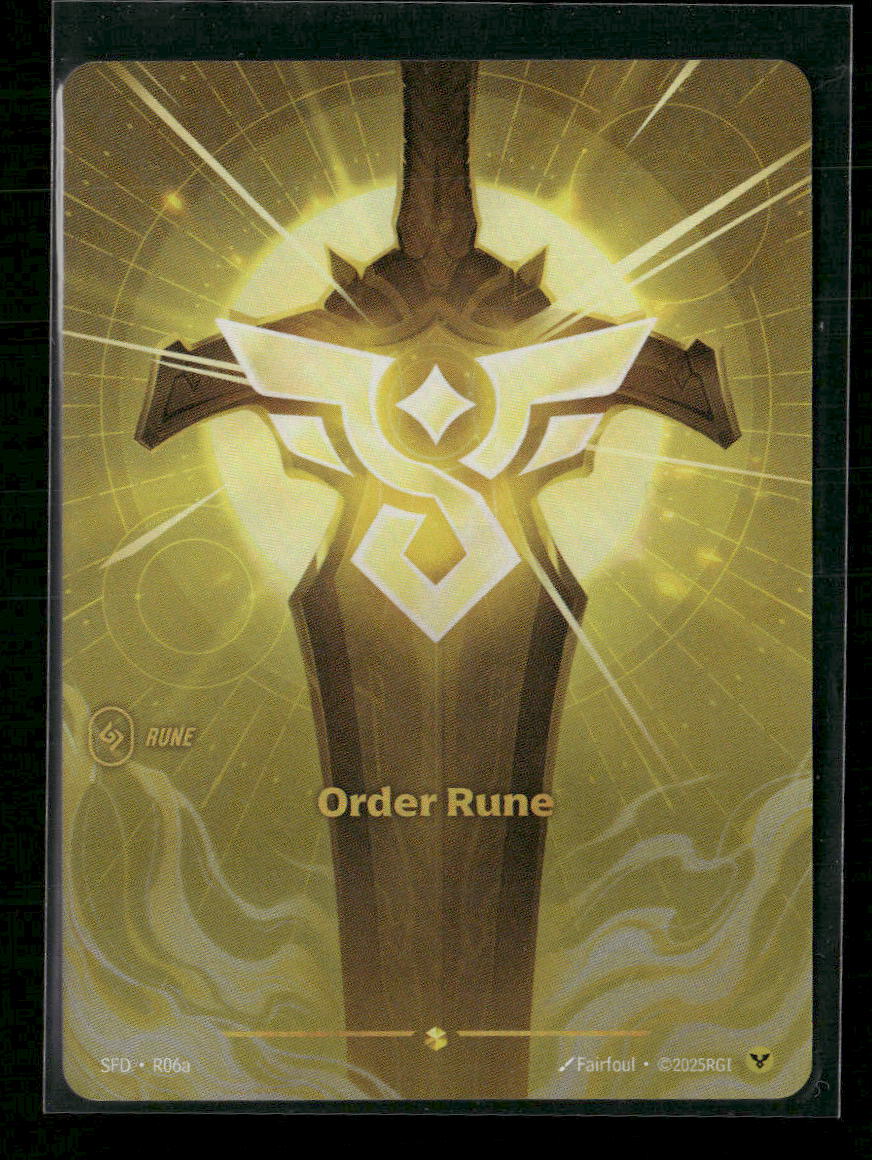 Order Rune #R06a Foil - Riftbound Spiritforged