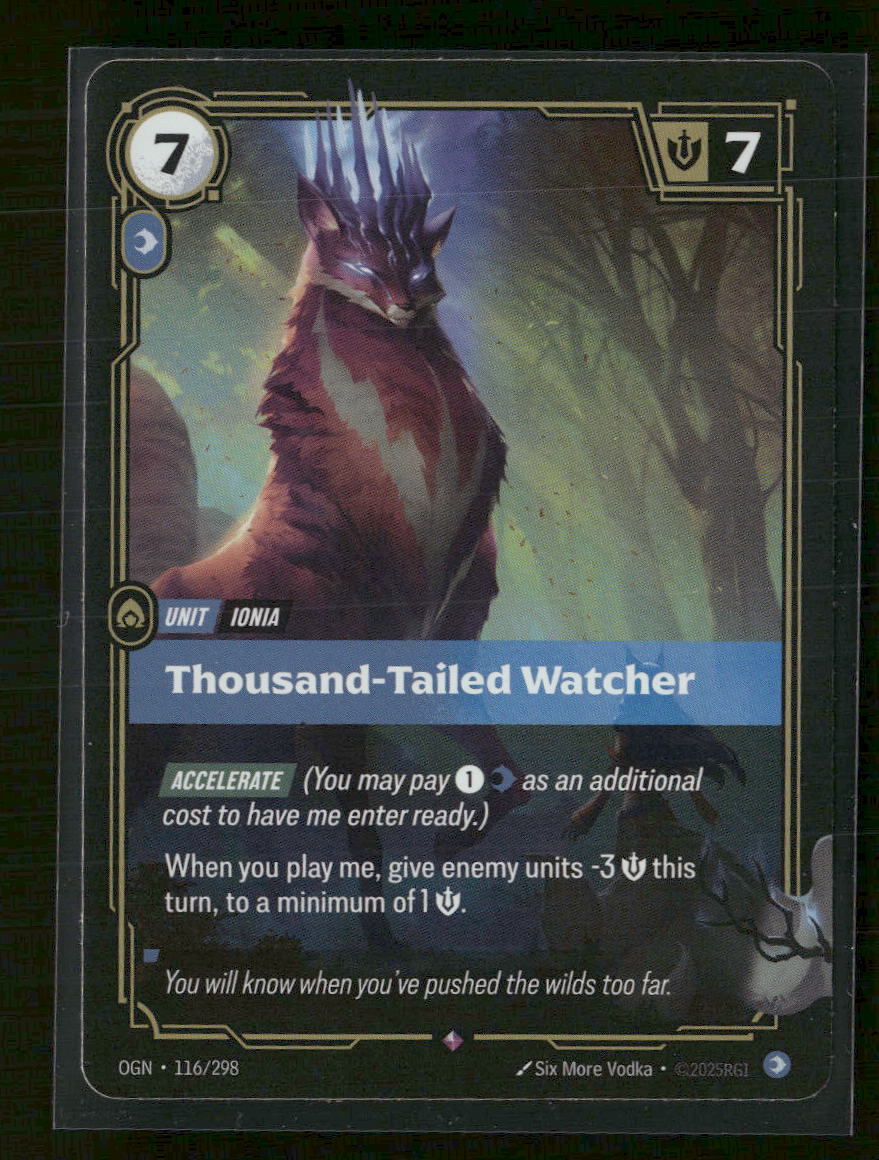 Thousand-Tailed Watcher #116/298 Rare - Riftbound Origins
