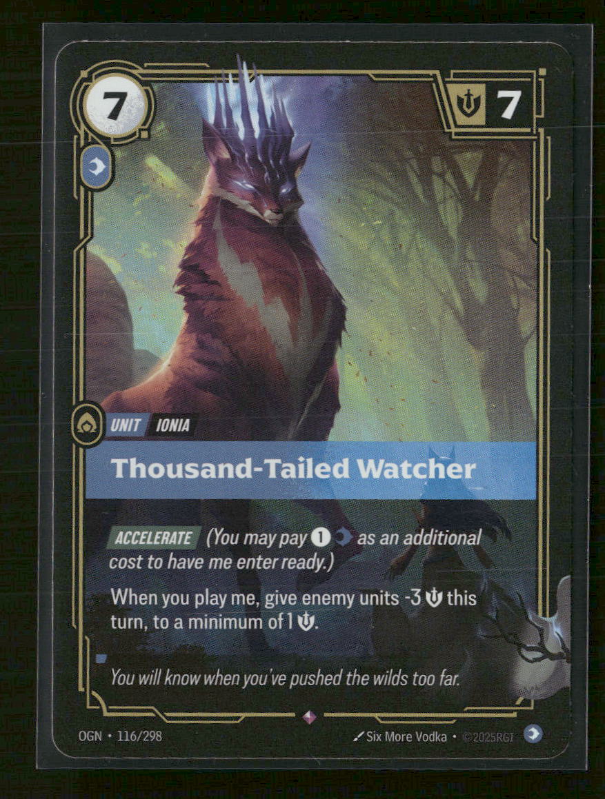 Thousand-Tailed Watcher #116/298 Rare - Riftbound Origins