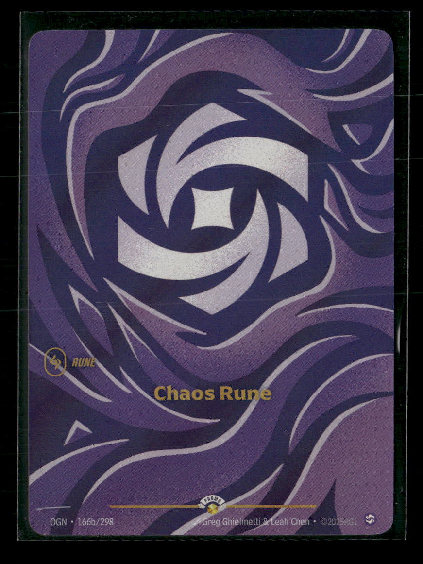 Chaos Rune #166b/298 - Riftbound Organized Play Promotional Cards