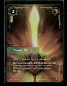 Zenith Blade #262/298 Rare - Riftbound Origins