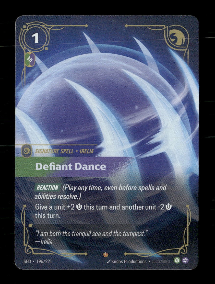 Defiant Dance #196/221 - Riftbound Spiritforged