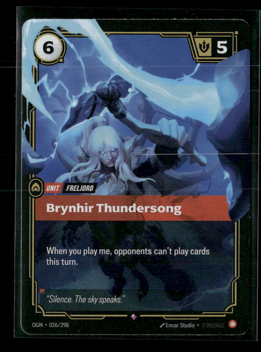 Brynhir Thundersong #026/298 Rare - Riftbound Origins