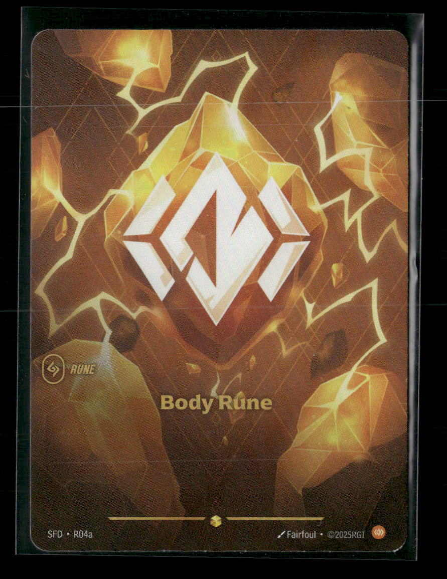 Body Rune #R04a Foil Rare - Riftbound Spiritforged