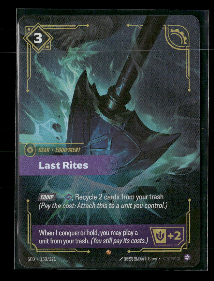Last Rites #150/221 Rare - Riftbound Spiritforged