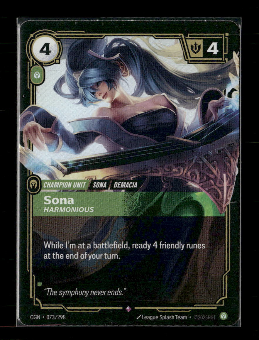 Sona, Harmonious #073/298 Holofoil Rare - Riftbound Origins