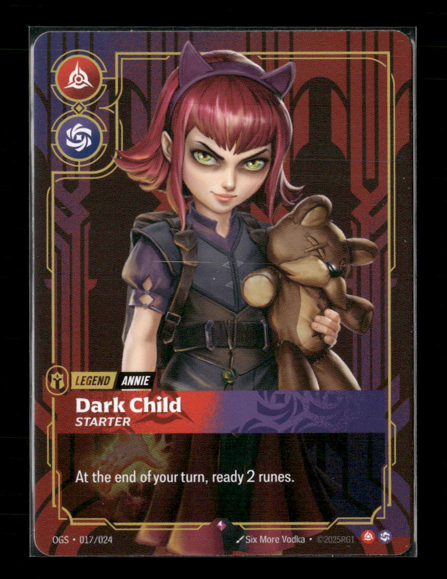Annie - Dark Child (Starter) #017/024 Rare - Riftbound Origins: Proving Grounds