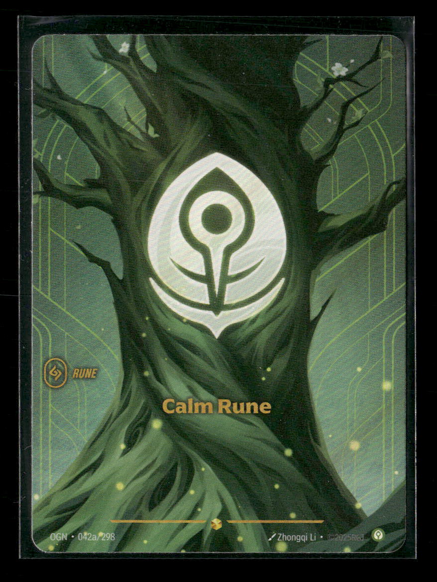 Calm Rune #042a/298 Holofoil Showcase - Riftbound Origins