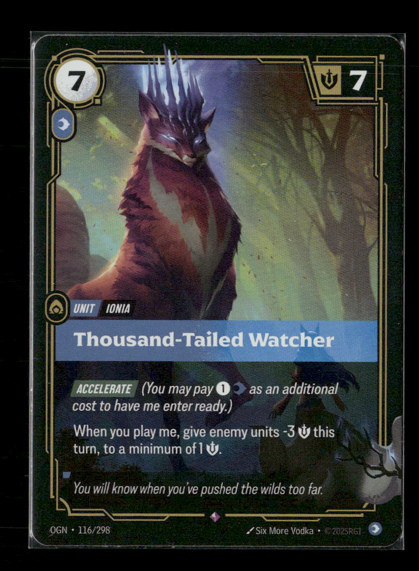 Thousand-Tailed Watcher #116/298 Holofoil Rare - Riftbound Origins