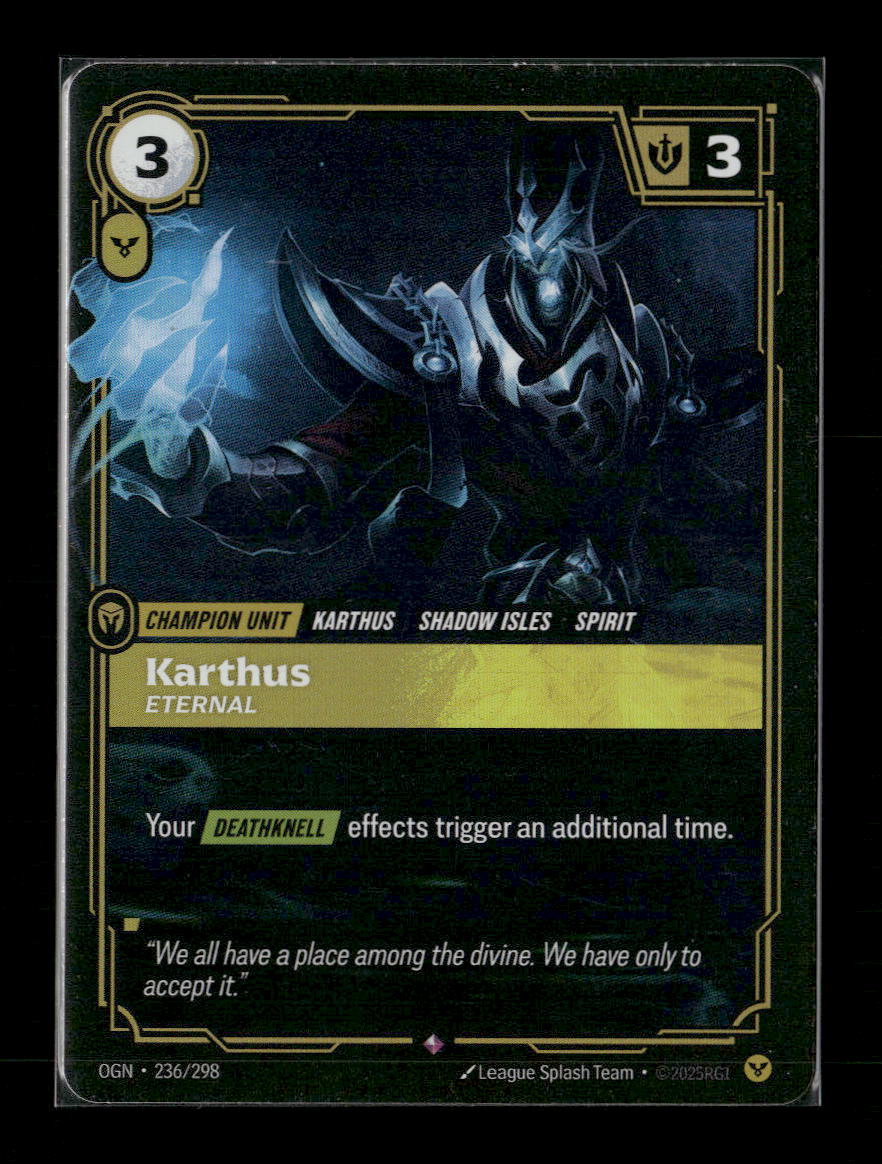 Karthus, Eternal #236/298 Holofoil Rare - Riftbound Origins