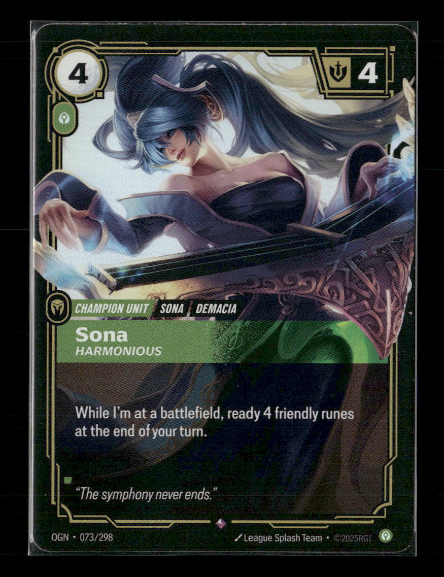 Sona, Harmonious #073/298 Holofoil Rare - Riftbound Origins