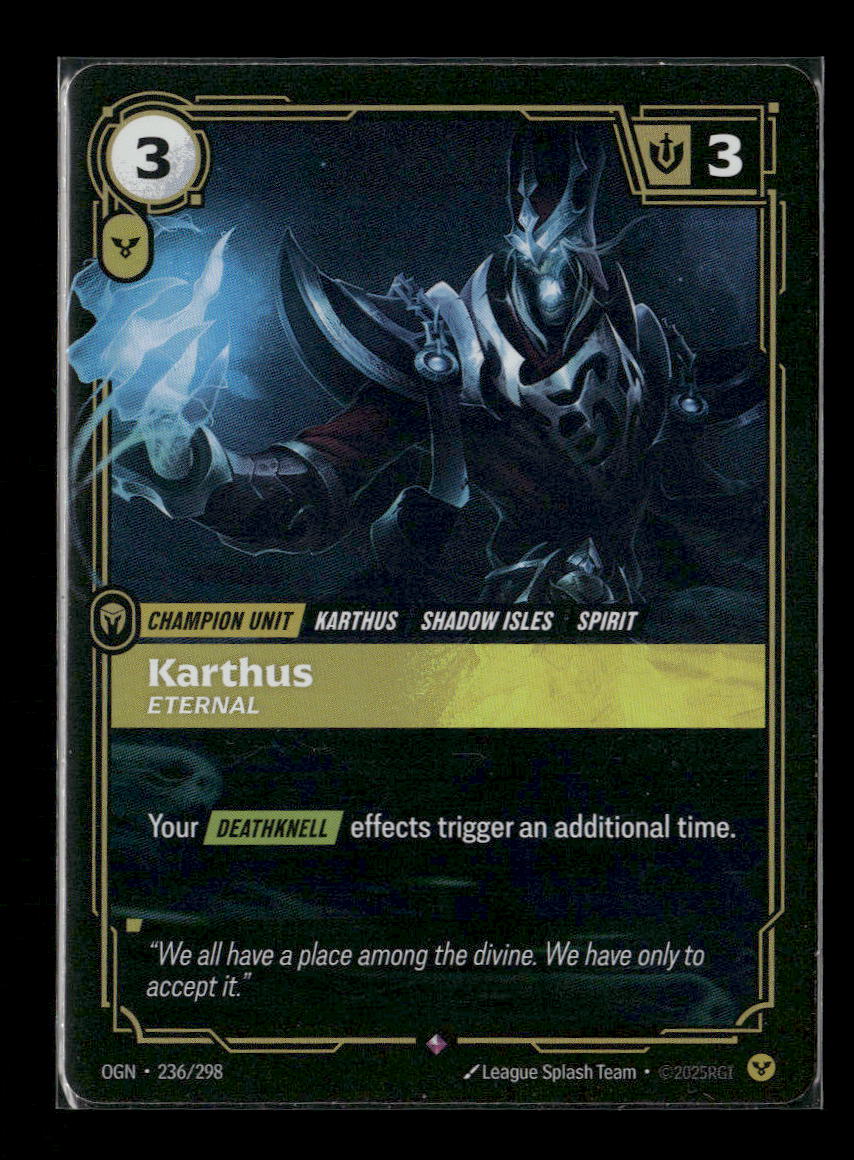 Karthus, Eternal #236/298 Holofoil Rare - Riftbound Origins