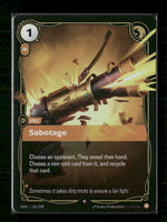 Sabotage #156/298 Holofoil Rare - Riftbound Origins
