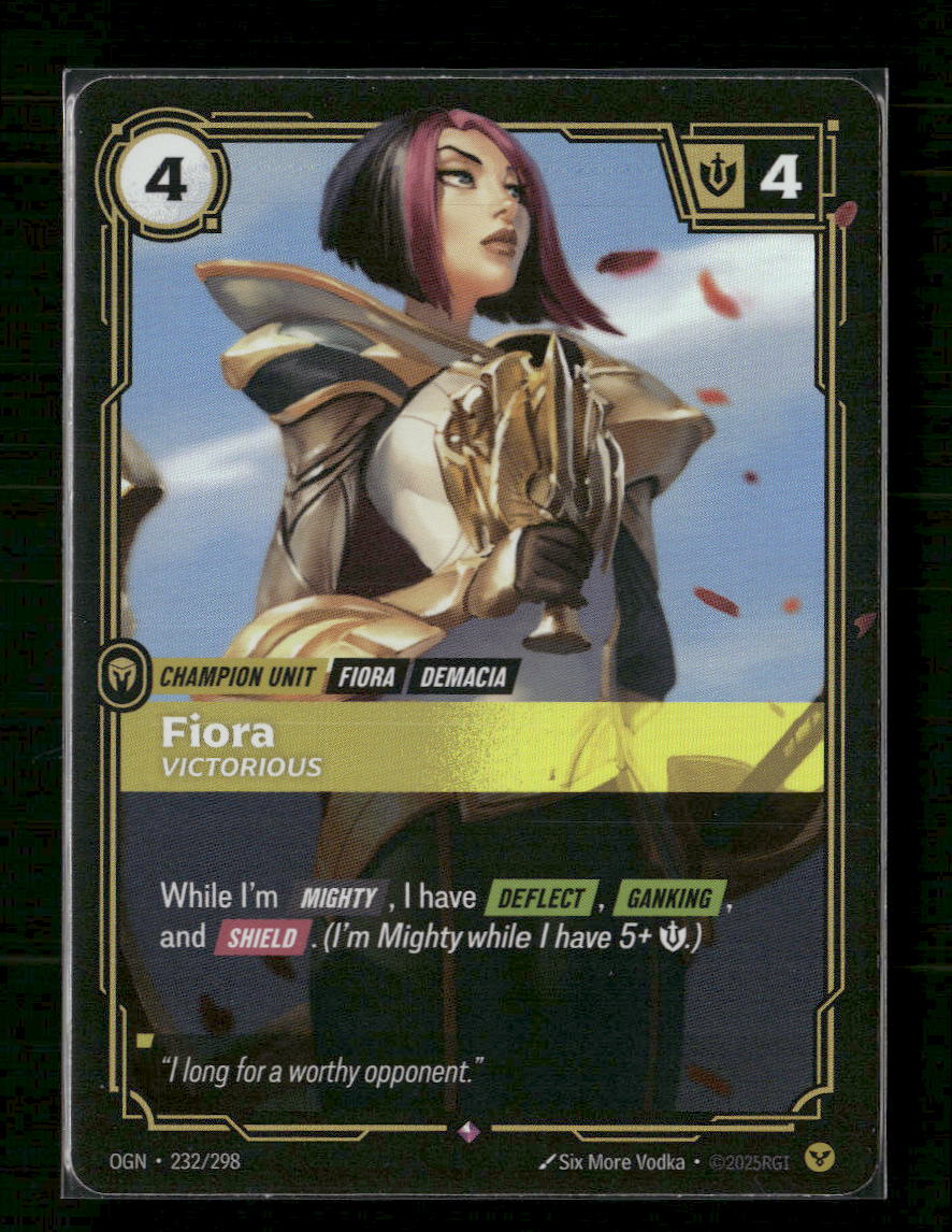 Fiora, Victorious #232/298 Holofoil Rare - Riftbound Origins
