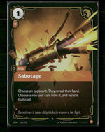 Sabotage #156/298 Holofoil Rare - Riftbound Origins