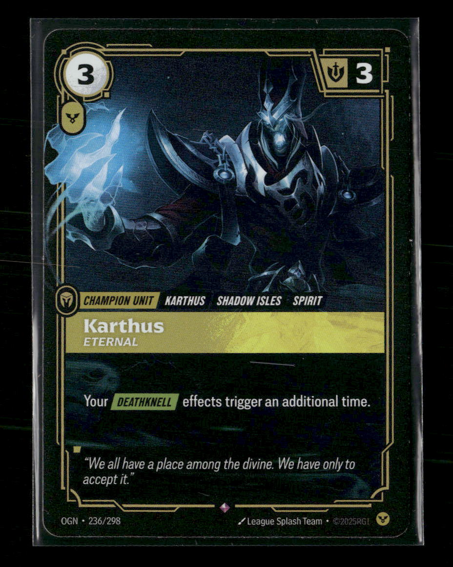Karthus, Eternal #236/298 Holofoil Rare - Riftbound Origins